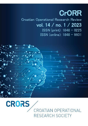 Croatian operational research review  : CRORR : 14,1(2023) / editors-in-chief Blanka Škrabić Perić, Tea Šestanović.