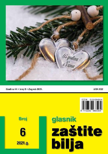 Glasnik zaštite bilja : 44,6(2021) / glavni urednik Katarina Lučić.