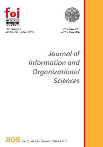 Journal of information and organizational sciences : 45,2(2021)  / editor-in-chief Nina Begičević Ređep.