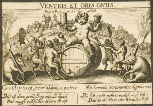 Ventris et oris onus : Regensburg im Zürcher gebiet / [Matthaeus Merian st.].