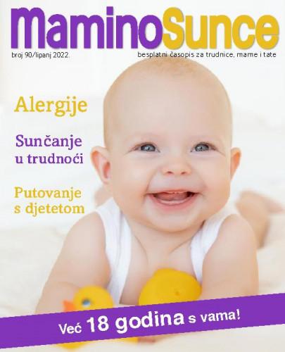 Mamino sunce:  besplatni časopis za trudnice, mame i tate : 90(2022) / glavna urednica Andrea Hribar Livada.