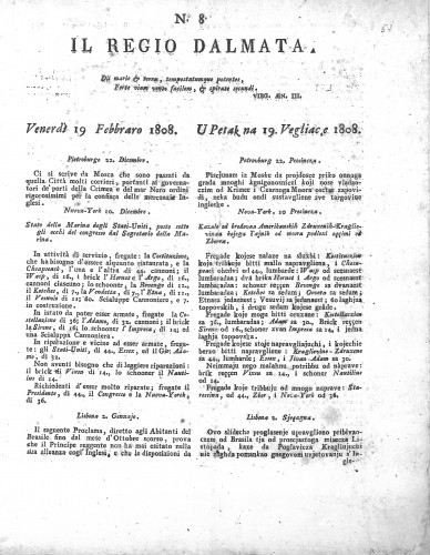 Il Regio Dalmata. : 8(1808)