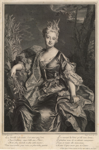 [Marguerite Henriette de La Briffe Le Bret]   / Claud Drevet ; prema crtežu Hyachinthe Rigauda.
