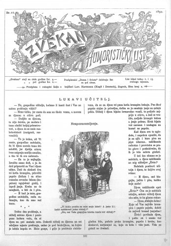 Zvekan : humoristički list : 5,21(1894) / odgovorni urednik August Šek.