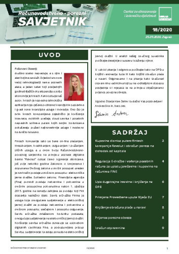 Računovodstveno-porezni savjetnik : 18(2020)  / glavni urednik Ivana Lukić.