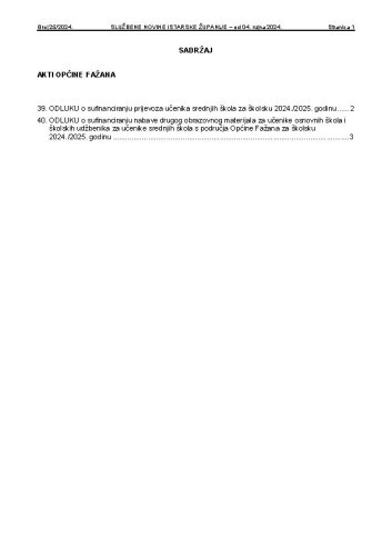 Službene novine Istarske županije : 25(2024) / glavna i odgovorna urednica Vesna Ivančić.
