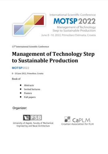 Management of technology - Step to sustainable production  / editor-in-chief Tomislav Stipančić