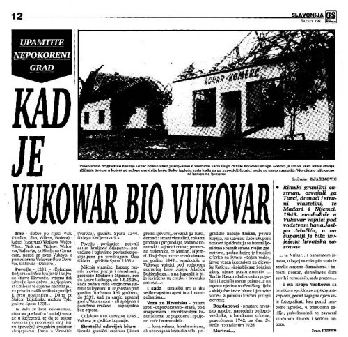 Kad je Vukowar bio Vukovar   : upamtite nepokoreni grad / / Ivan Kiefer ; snimio Z. Jaćimović