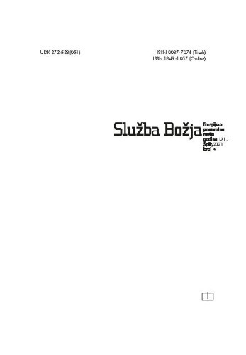 Služba Božja : liturgijsko-pastoralna revija : 61,4(2021) / glavni i odgovorni urednik Ivan Macut.