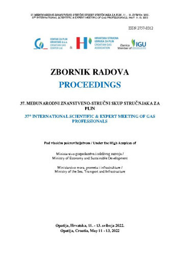 Zbornik radova : 37(2022) / Međunarodni znanstveno-stručni skup stručnjaka za plin = Proceedings / International Scientific & Expert Meeting of Gas Professionals ; urednici, editors Eraldo Banovac, Dalibor Pudić.