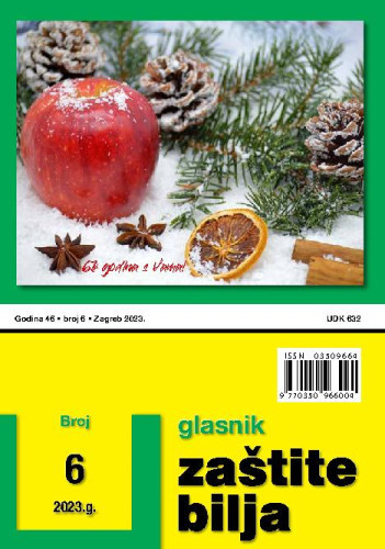 Glasnik zaštite bilja : 46,6(2023) / glavni urednik Katarina Lučić.