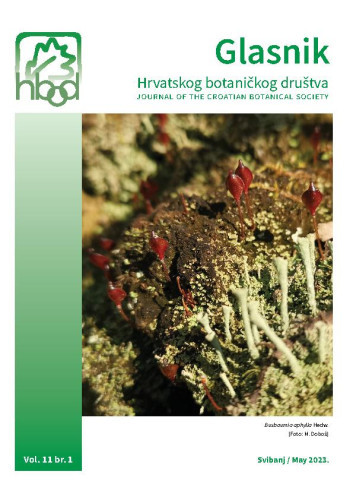Glasnik Hrvatskog botaničkog društva =  : Journal of the Croatian Botanical Society : 11,1(2023) / urednica, editor Suzana Buzjak