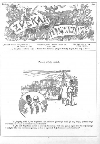 Zvekan : humoristički list : 5,6(1894) / odgovorni urednik August Šek.