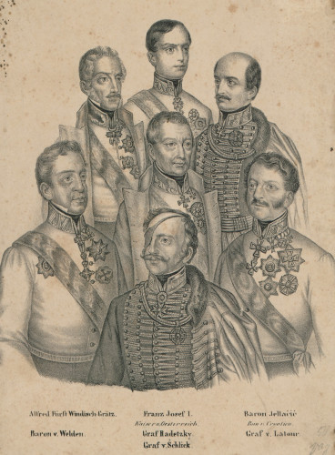 [Franjo Josip I. Habsburg Lothringen i njegovi generali]. 
