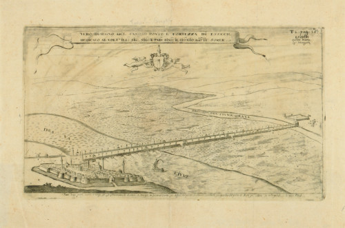 Vero disegno del famoso ponte e fortezza di Essech.