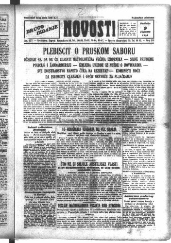 Novosti : 25,218(1931) / odgovorni urednik Aldo Mandl.
