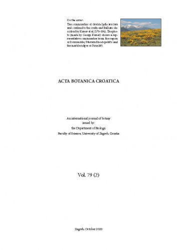 Acta botanica Croatica : 79,2(2020)   / editor-in-chief Nenad Jasprica.