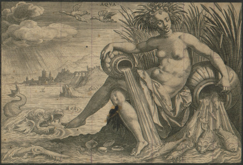 Aqua / [Johann Sadeler I] ; [prema crtežu Martena de Vosa].