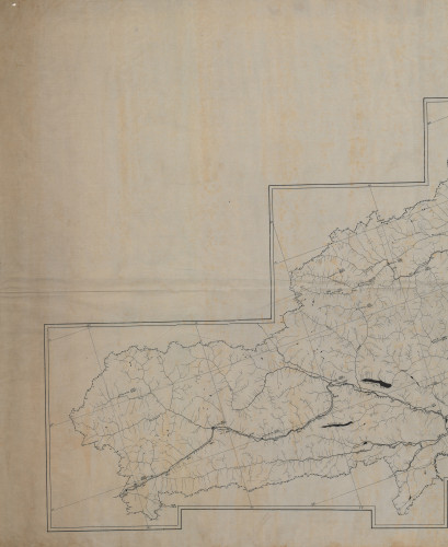 [Hidrografska karta rijeke Drave s porječjem   : od izvora do ušća u Dunav]  / nacrtao Ž. Franjetić.