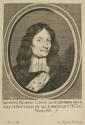 Giovanni Ricardo Conte di Saremberg / [gravirao] Cor. [Cornelis] Meyssens; [prema crtežu Adriaena van Bloemena].