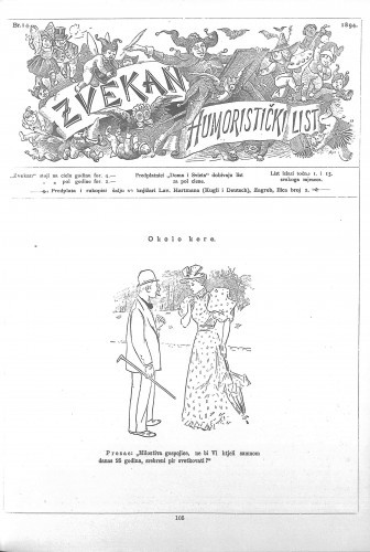Zvekan : humoristički list : 5,14(1894) / odgovorni urednik August Šek.