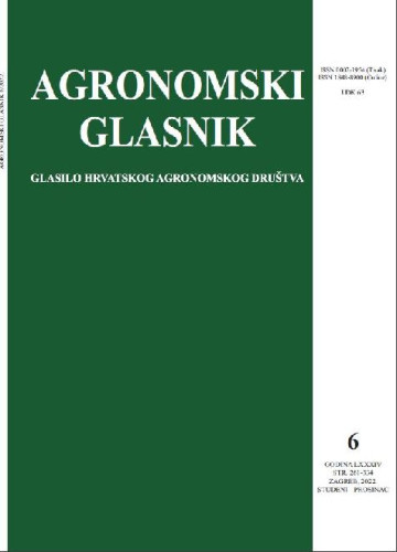 Agronomski glasnik  : glasilo Hrvatskog agronomskog društva : 84,6(2022) / glavni i odgovorni urednik, editor-in-chief Ivo Miljković.