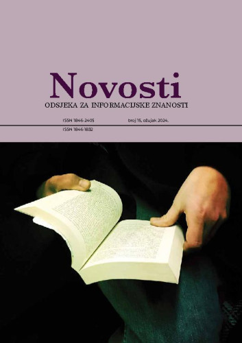 Novosti  : novosti Odsjeka za informacijske znanosti Filozofskog fakulteta u Osijeku : 15(2024) / urednik Ines Hocenski.