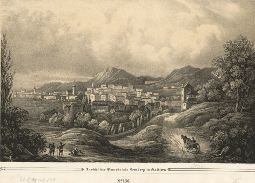 Ansicht der Hauptstadt Lemberg in Galizien.