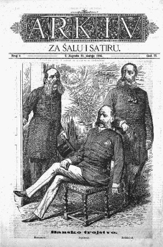 Arkiv za šalu i satiru : 2,2(1886) / [odgovorni urednik Julio Rorauer].