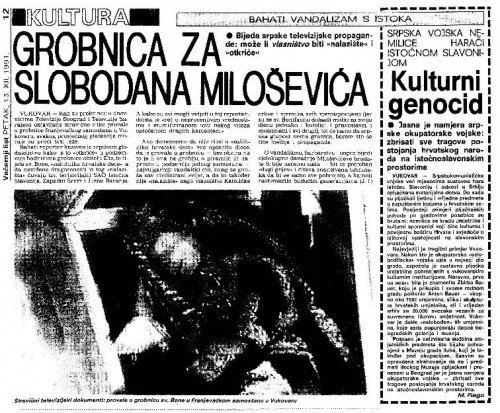 Grobnica za Slobodana Miloševića   / J. I.