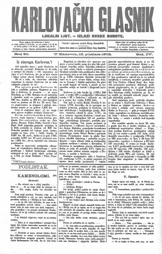 Karlovački glasnik : lokalni list : 4,50(1902) / odgovorni urednik Drag. Hauptfeld.