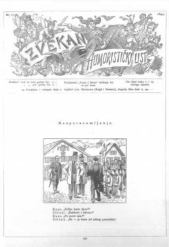 Zvekan : humoristički list : 5,17(1894) / odgovorni urednik August Šek.