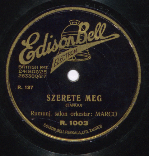 Negrita. Szerete meg :  tango / [izvodi] rumunj. [rumunjski] salon orkestar Marco.