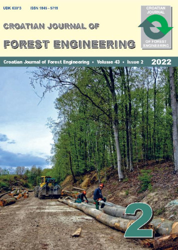 Croatian journal of forest engineering : 43,2(2022)  : journal for theory and application of forestry engineering / / editors-in-chief Tibor Pentek, Tomislav Poršinsky.