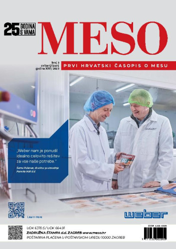 Meso : prvi hrvatski časopis o mesu : 25,3(2023) / glavna i odgovorna urednica, editor-in-chief Katarina Lučić.