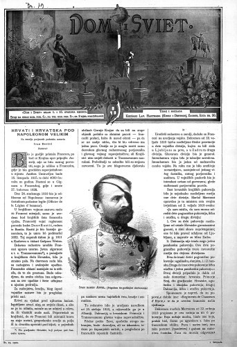 Dom i sviet  : ilustrovani list za zabavu, pouku i viesti o dnevnih dogadjajih, javnom i družtvenom životu, umjetnosti i znanosti, trgovini, obrtu, glazbi i kazalištu : 13,19(1900) / urednik Stjepan Kugli.