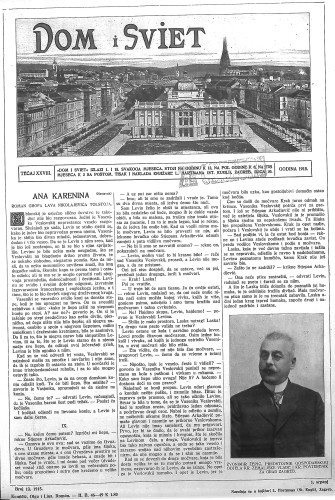 Dom i sviet   : ilustrovani list za zabavu, pouku i viesti dnevnih dogadjaja, javnom i društvenom životu, umjetnosti i znanosti, trgovini, obrtu, glazbi i kazalištu : 28,13(1915)  / urednik Stjepan Kugli.
