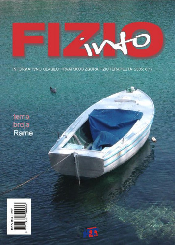 Fizioinfo : informativno glasilo Hrvatskog zbora fizioterapeuta : 6,1(2005) / urednik Antun Jurinić.