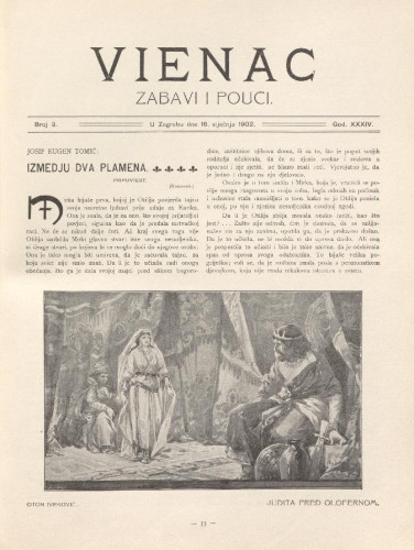 Vienac : zabavi i pouci. : 34,3(1902) / uredjuje Gjuro Arnold.