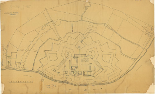 Pregledna skica St. Gradiške 1883 godine. 