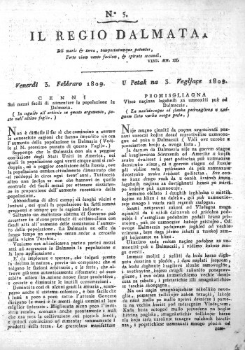 Il Regio Dalmata. : 5(1809)