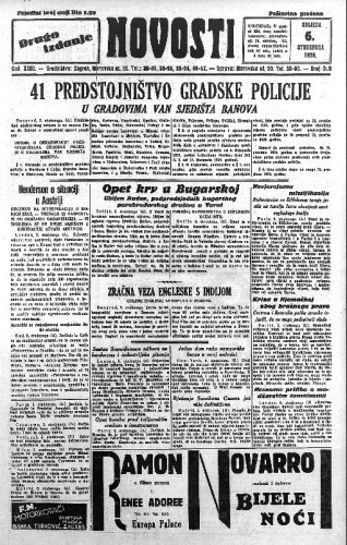 Novosti : 23,309(1929) / odgovorni urednik Aldo Mandl.