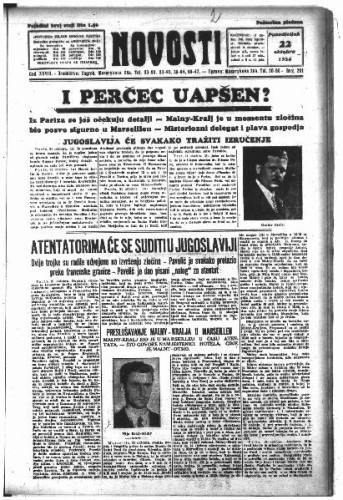 Novosti : 28,291(1934) / odgovorni urednik Vladimir Turkalj.