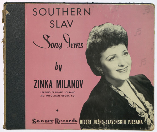 Southern Slav song gems / by Zinka Milanov ; six folk tunes selected, specially arranged for Mme. Zinka Milanov, and directed by dr. Lujo Goranin, composer of 