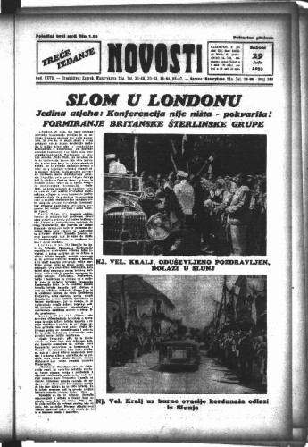 Novosti : 27,206(1933) / odgovorni urednik Vladimir Turkalj.