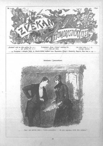 Zvekan   : humoristički list : 1,4(1890)  / [odgovorni urednik Ivan Lepušić].