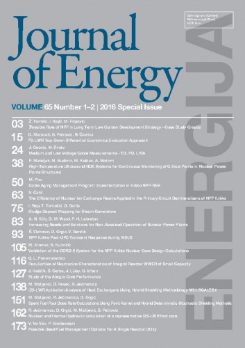 Energija : časopis Hrvatske elektroprivrede : 65, 1/2, special issue (2016) / glavni urednik, editor-in-chief Goran Slipac.