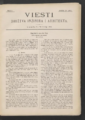 Viesti Družtva inžinira i arhitekta : 15,2(1894) / [urednik Janko Holjac].