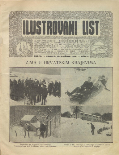 Ilustrovani list : 1,2(1914) / odgovorni urednik Dragutin Balog.