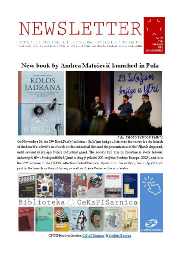 Newsletter : 85(2023)  / Centre for Cultural and Historical Research of Socialism = Centar za kultorološka i povijesna istraživanja socijalizma ; editors Igor Duda, Anita Buhin.